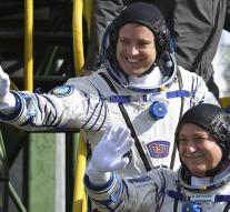 Astronauts arrived at ISS space station