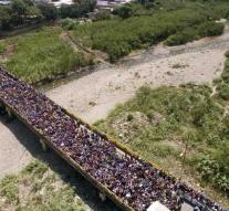 Chaos at border Venezuela