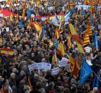 Demonstration against secession in Barcelona