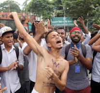 Dozens of students injured after protest for safe traffic in Bangladesh