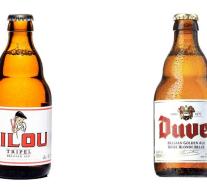 Duvel to the right for imitation bottle