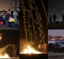 Evacuation refugee camp in Calais started