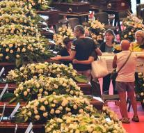 First victims accident Genoa commemorated