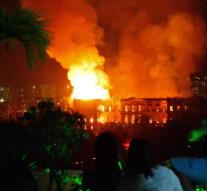Great fire in National Museum Brazil