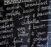 Handwritten menu? 'That must be healthy'
