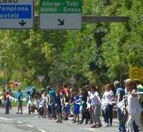 Human chain to enforce referendum