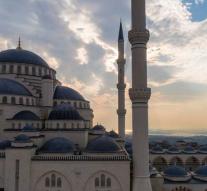 Largest Turkish mosque put into use