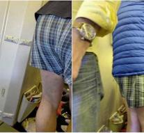 Man pulls pants on Air France flight