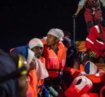 Migrants stopped for Libya's coast