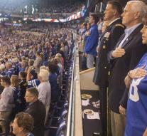 Mike Pence leaves protest stadium after kneeling athletes