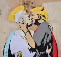 Pope kisses with 'Devil' Trump