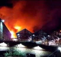 Popular London market hit by fire