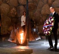 Prince William lays wreath at Holocaust Memorial