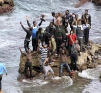 Refugees storms in Ceuta