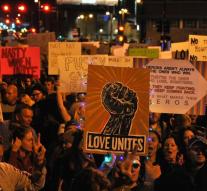 Second night is quiet protests in US