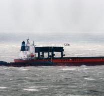 Ship in the English Channel in trouble
