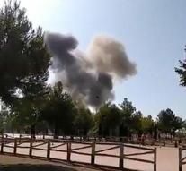 Spanish fighter plane collapses after show