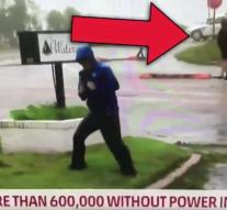 Storm around TV reporter who 'exaggerates' the force of hurricane Florence