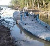 Surinamese police finds submarine for drugs