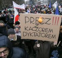 Sustained protests against Polish government