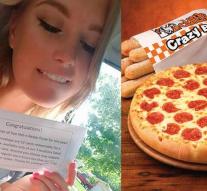 'Teen wins year of free pizza; donates to homeless children'