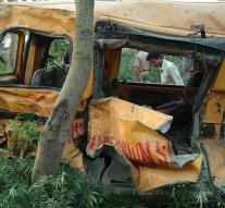 Thirteen children dead at bus accident India