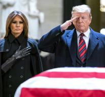 Trump and Melania prove Bush's final honor