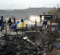 Woman and child death by fire in camp Lesvos