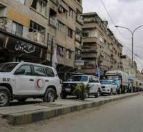 Wounded citizens leave East Ghouta