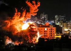 Hamas leader office destroyed by Israel