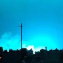 Explosion creates mysterious blue light NY