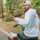 Justin Timberlake cycles through Dutch dunes
