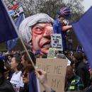 Many thousands of anti-Brexit demonstrators in London