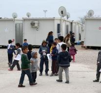 Abused children in refugee camp