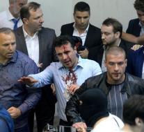 Actioners storm the parliament of Macedonia