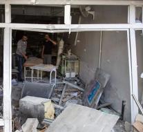 Again bombed hospital in Aleppo