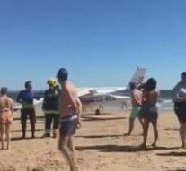 Airplane makes emergency landing on beach: 2 killers