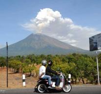 Airport Bali close by volcano axis