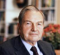Banker and philanthropist Rockefeller deceased