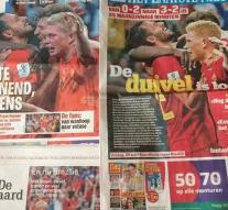 Belgium enjoys after football shooter