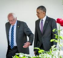 Bernie Sanders with Barack Obama