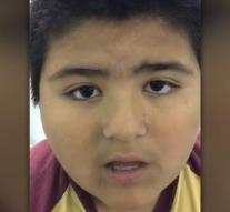 Boy can not stop whining after swallowing feast tester