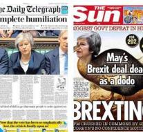British tabloids get out: May's Brexit deal dead as a dodo