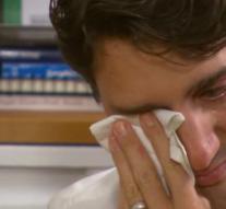 Canadian Prime Minister Trudeau in tears