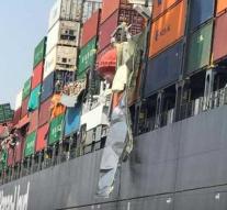 Chaos in seaport: dozens of containers overboard