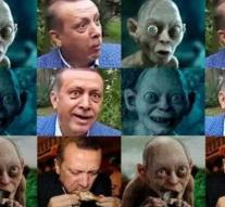 Child lost to comparison Erdogan and Gollum