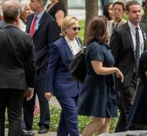 'Clinton unwell during commemoration'