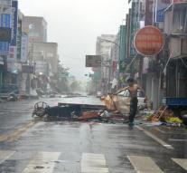 Damage is not too bad by typhoon in Taiwan