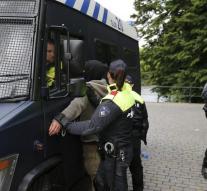 detained protesters against Pegida in Breda
