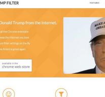 Donald Trump filter sweeps Internet